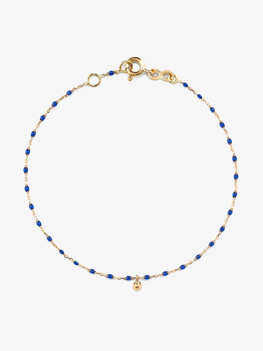18k Yellow Gold Mini Gigi 17 Cm Beaded Diamond Bracelet