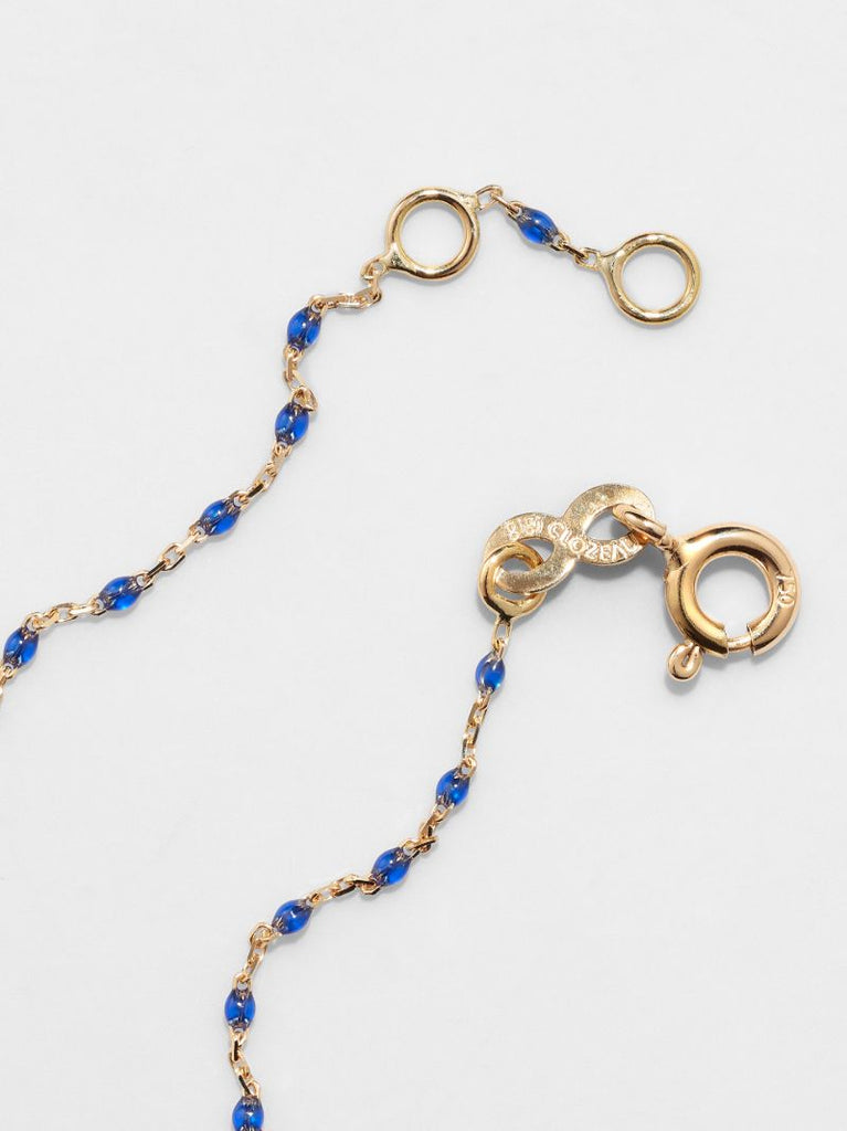 18k Yellow Gold Mini Gigi 17 Cm Beaded Diamond Bracelet
