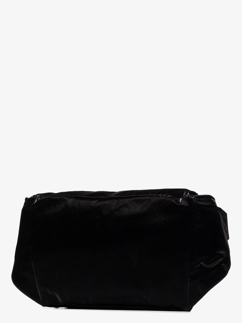 Black Logo Plaque Cross Body Bag