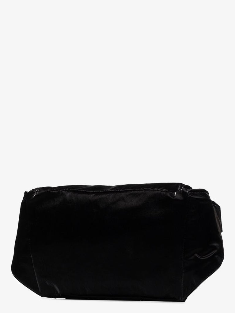 Black Logo Plaque Cross Body Bag