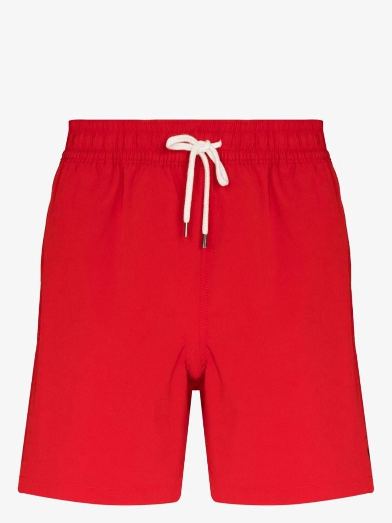 Red Logo Swim Shorts