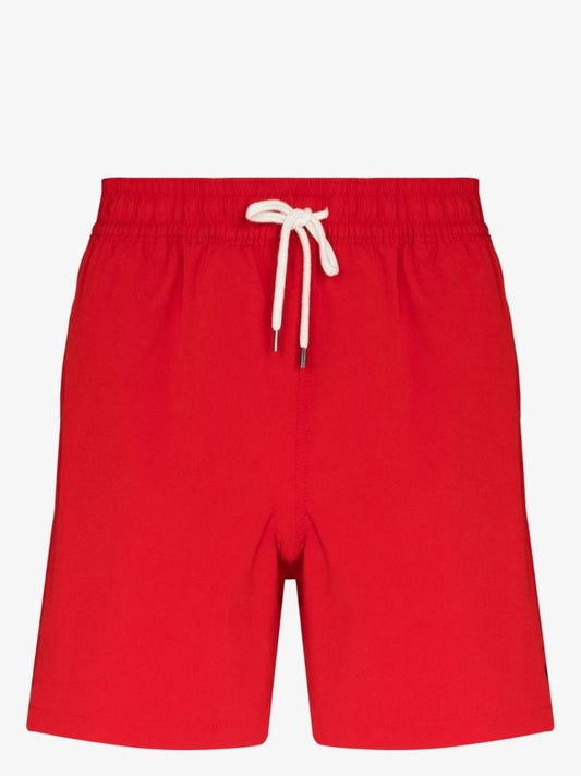 Red Logo Swim Shorts