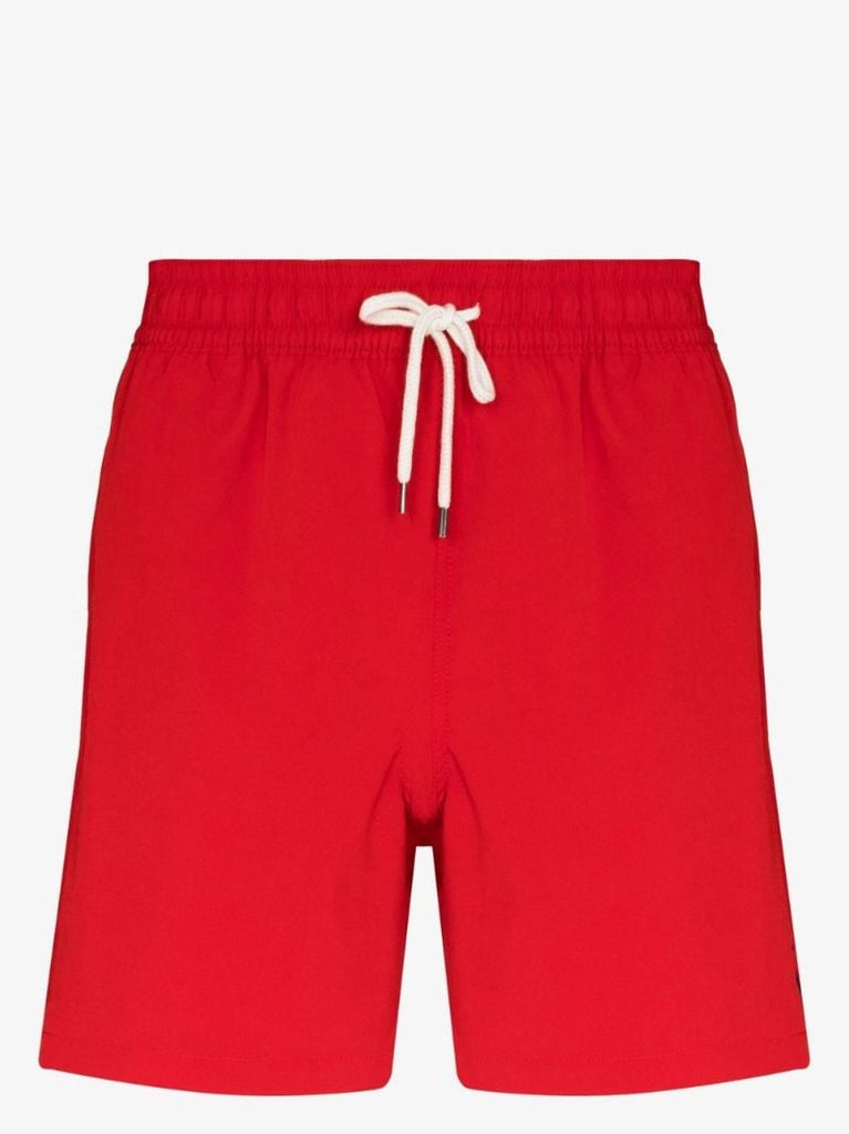 Red Logo Swim Shorts
