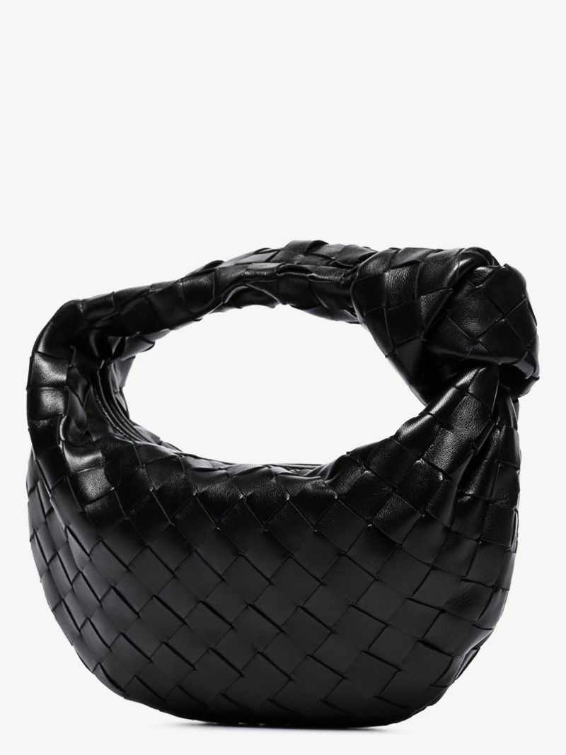 Black the Mini Jodie Leather Clutch Bag