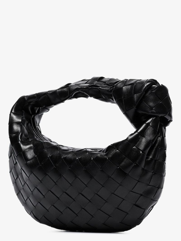Black the Mini Jodie Leather Clutch Bag