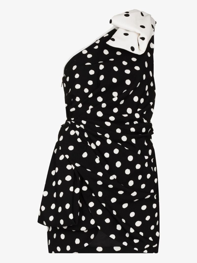 One Shoulder Bow Mini Dress