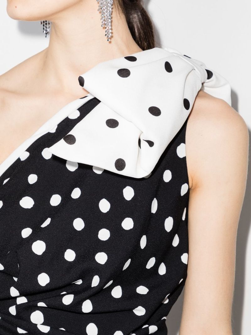 One Shoulder Bow Mini Dress
