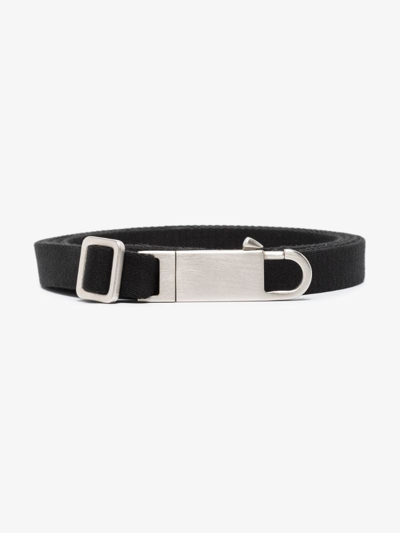 Black Disco Cotton Webbing Belt
