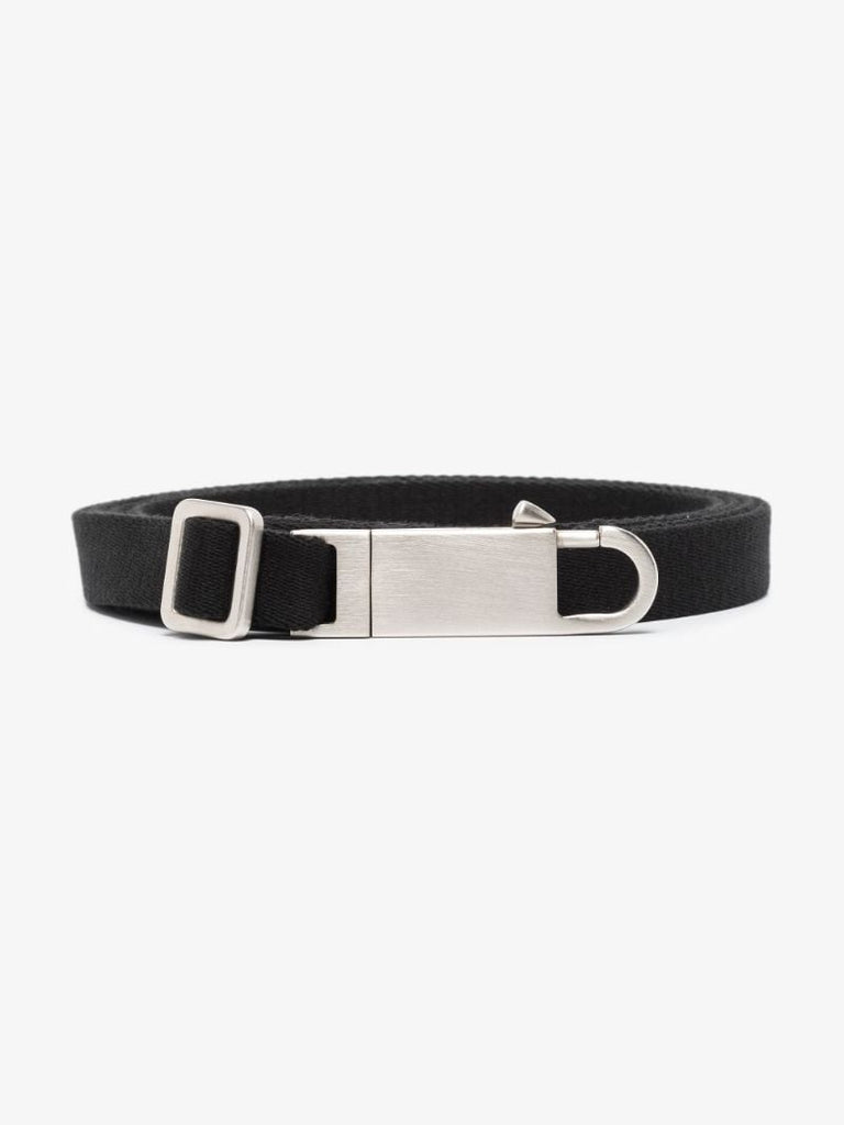 Black Disco Cotton Webbing Belt