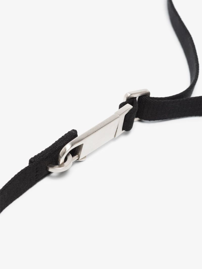Black Disco Cotton Webbing Belt