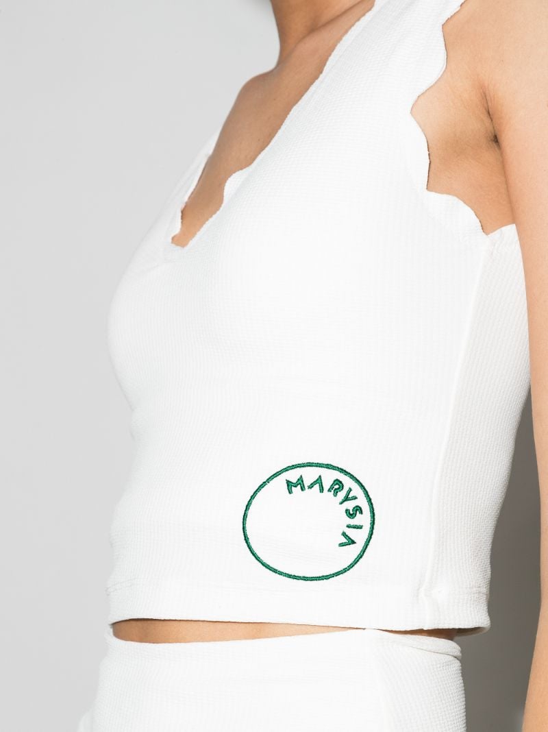 Venus Scalloped Crop Top
