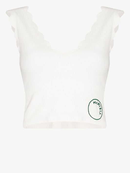Venus Scalloped Crop Top