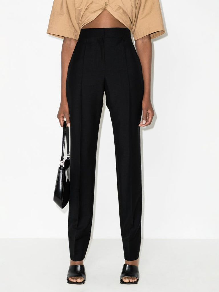 High Waist Tailored Trousers