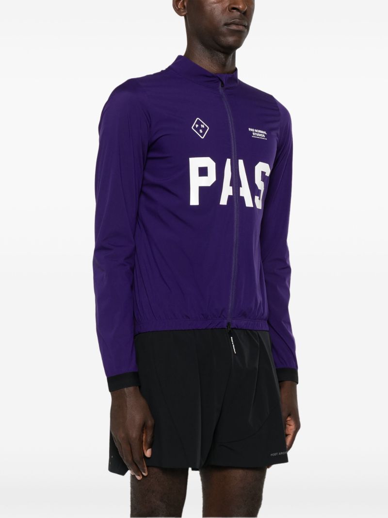 Purple Stow Away Cycling Jacket