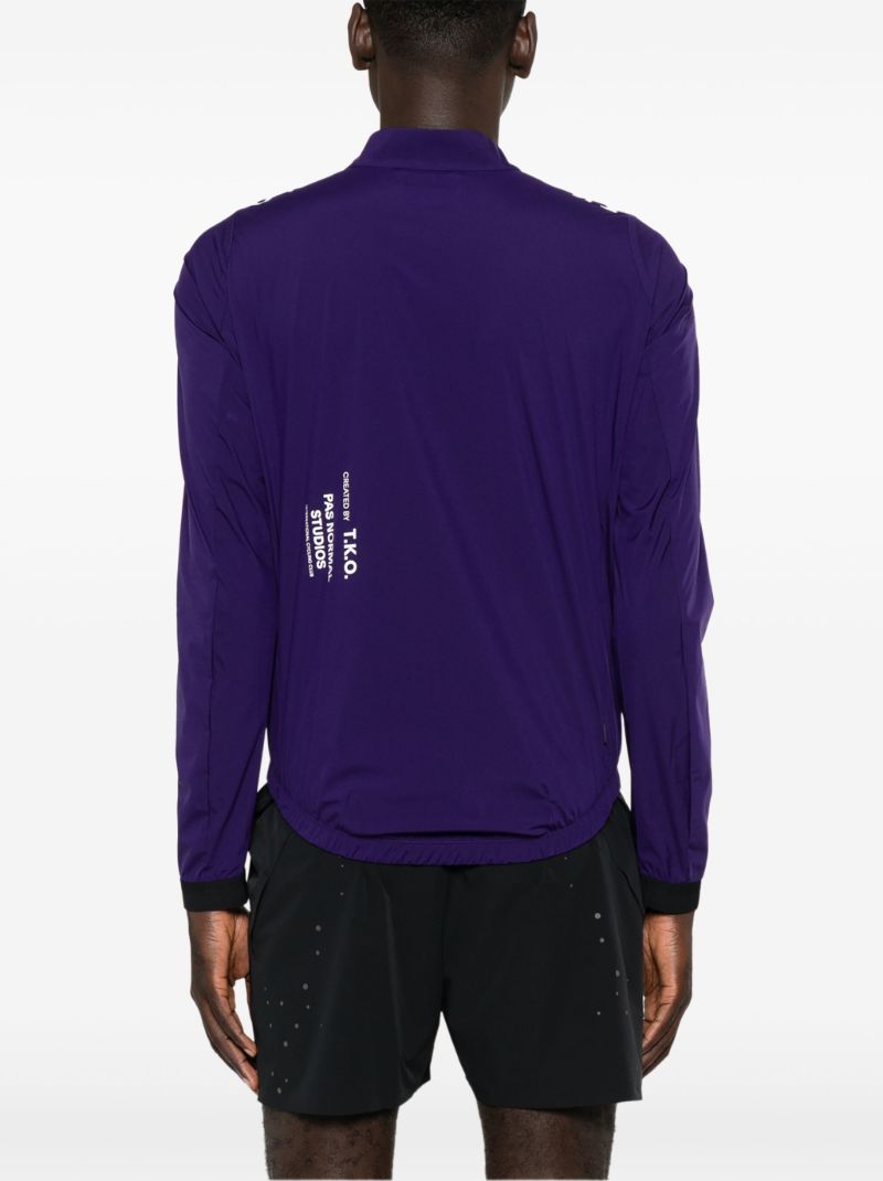 Purple Stow Away Cycling Jacket