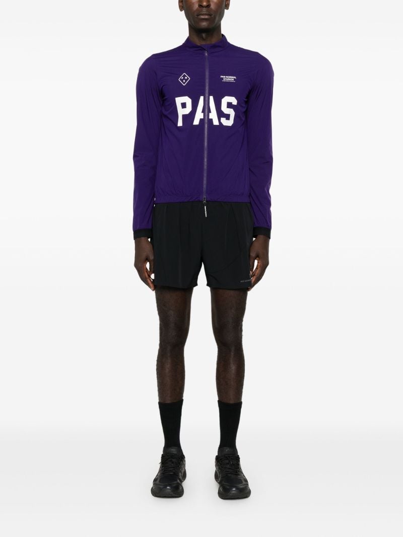 Purple Stow Away Cycling Jacket