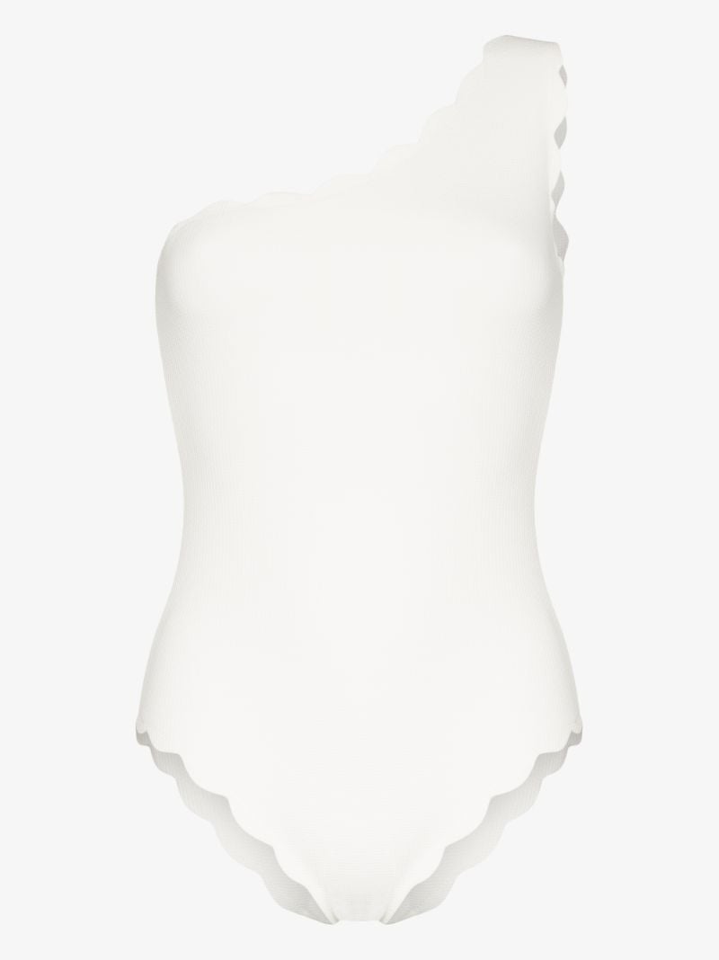 Santa Barbara Scalloped Asymmetric Swimsuit