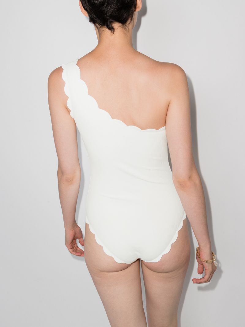 Santa Barbara Scalloped Asymmetric Swimsuit