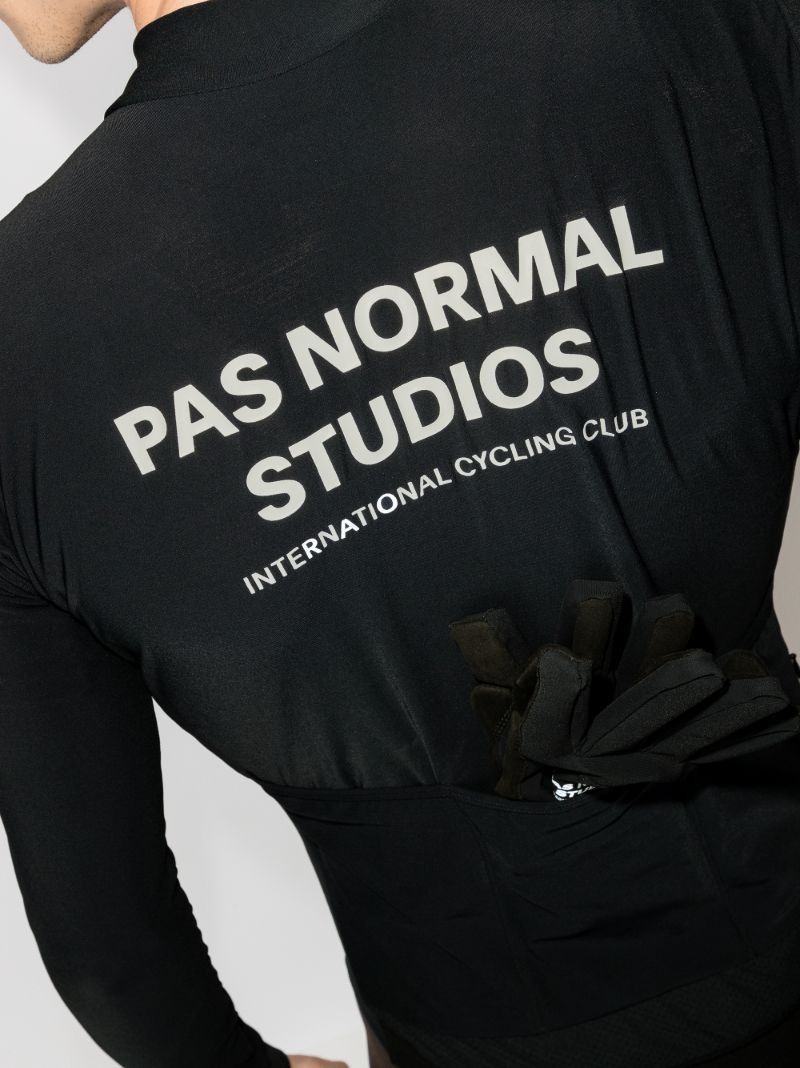 Black Mechanism Cycling Jersey Top