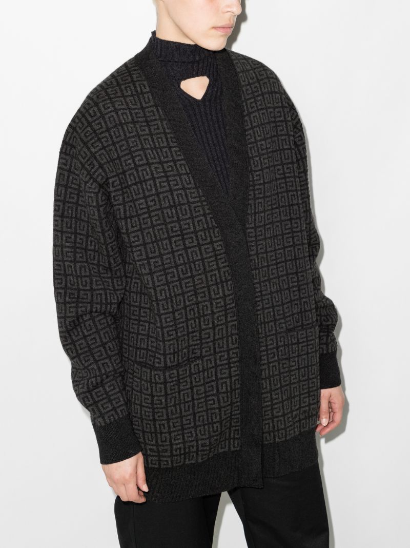 4g Logo Cashmere Cardigan