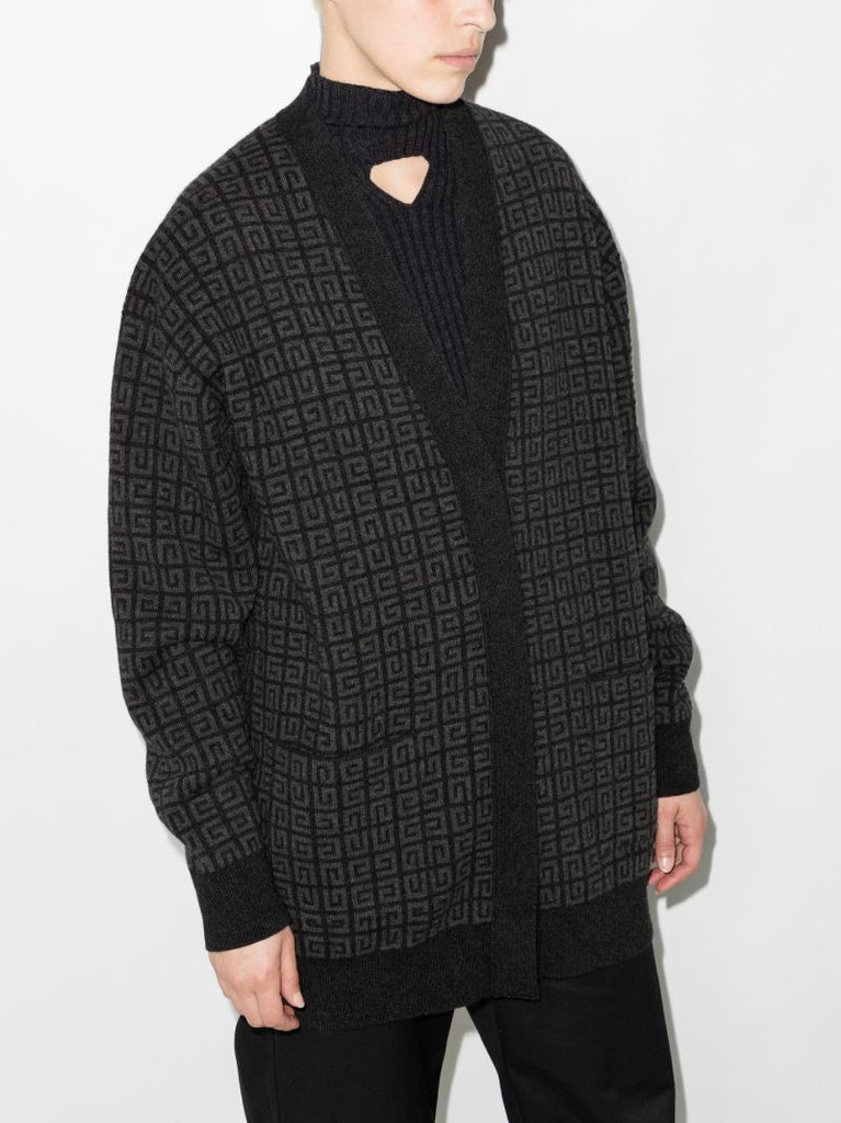 4g Logo Cashmere Cardigan