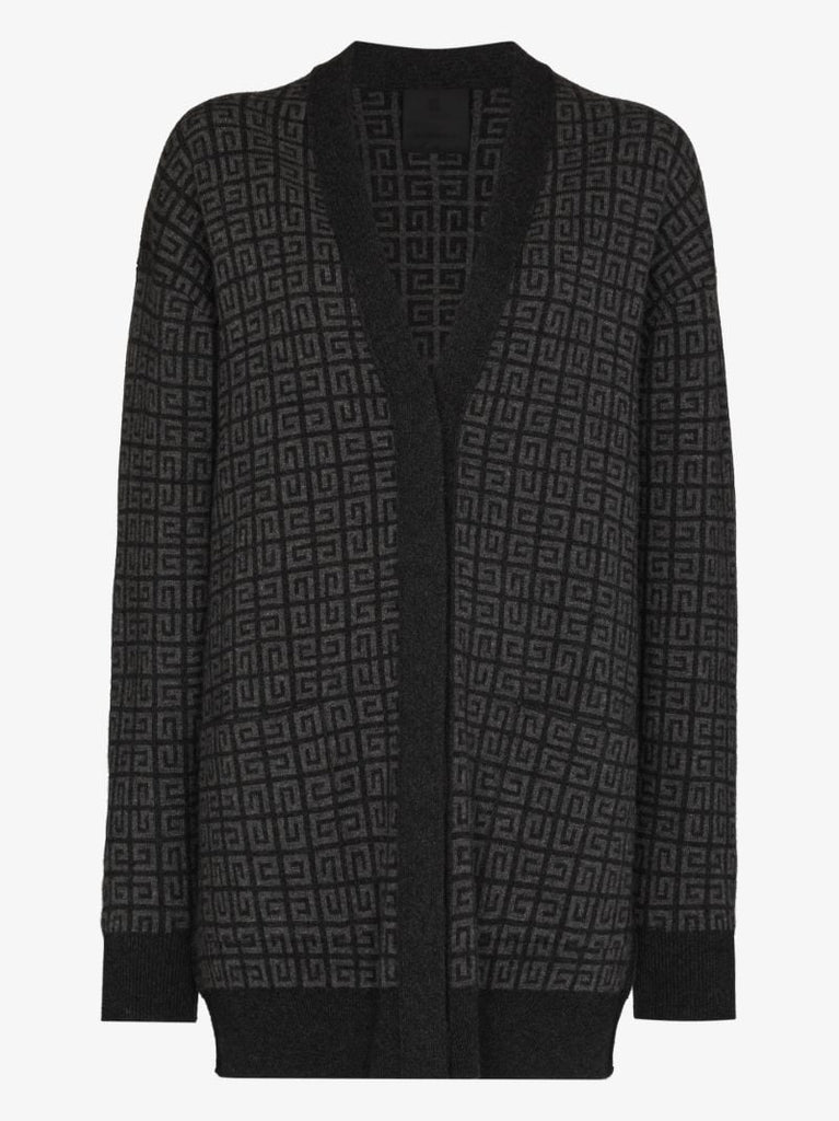 4g Logo Cashmere Cardigan