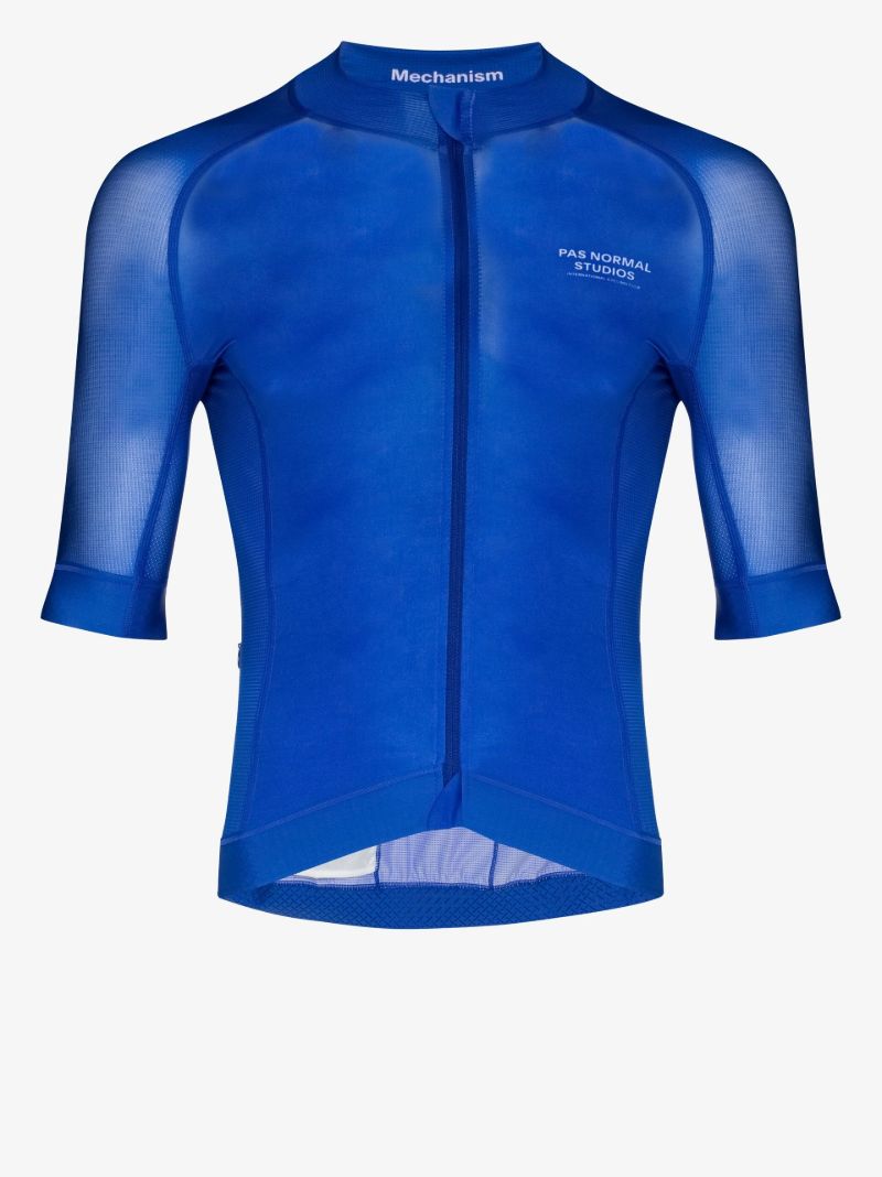 Blue Mechanism Cycling Jersey