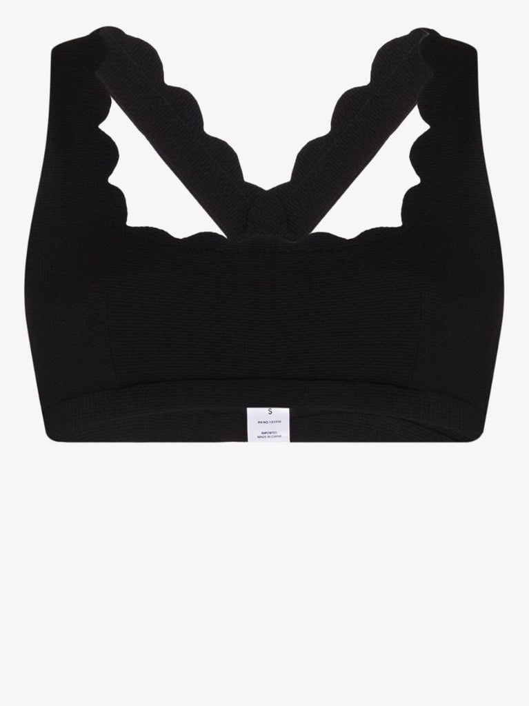 Serena Scalloped Sports Bra