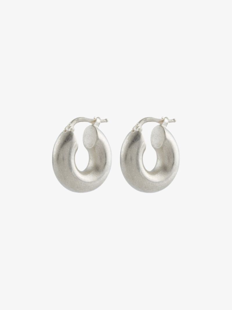 Silver Tone Mini Classic Hoop Earrings
