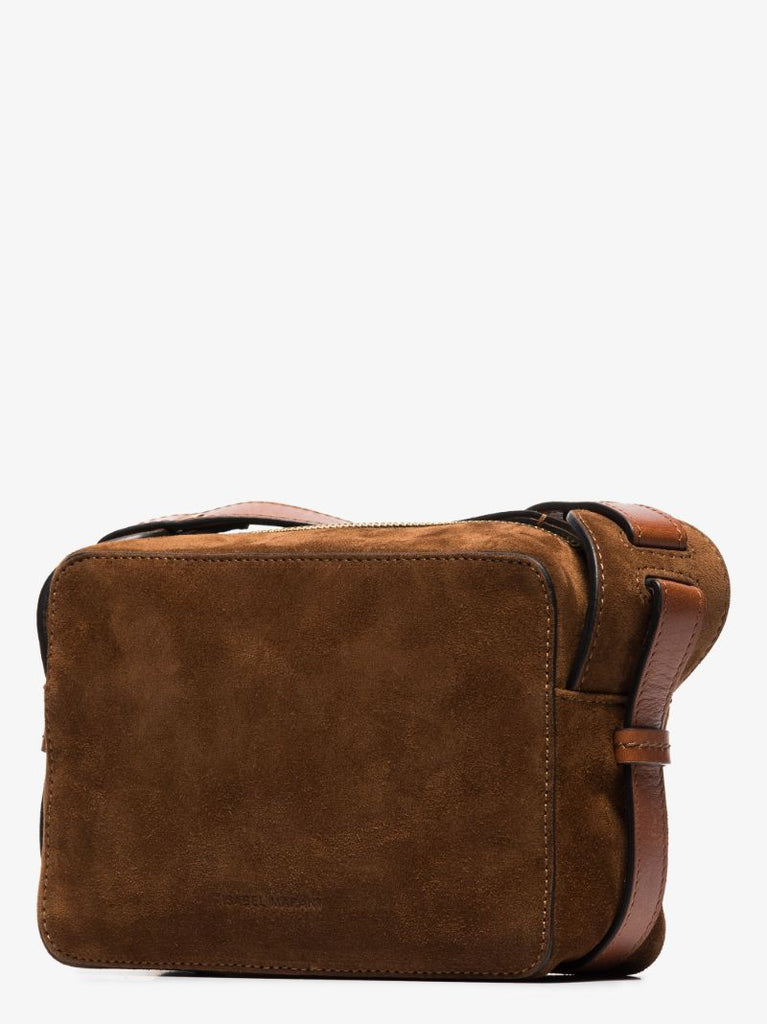 Brown Wasy Suede Cross Body Bag