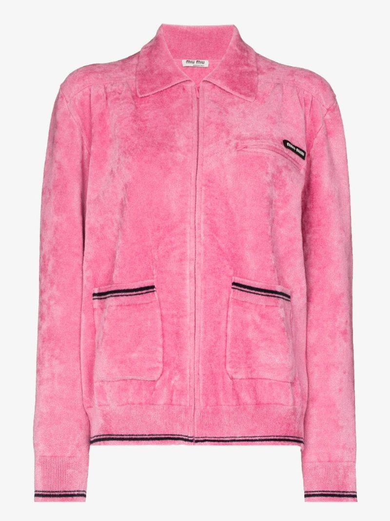 Zip-up Chenille Jacket