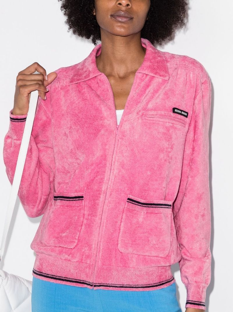 Zip-up Chenille Jacket