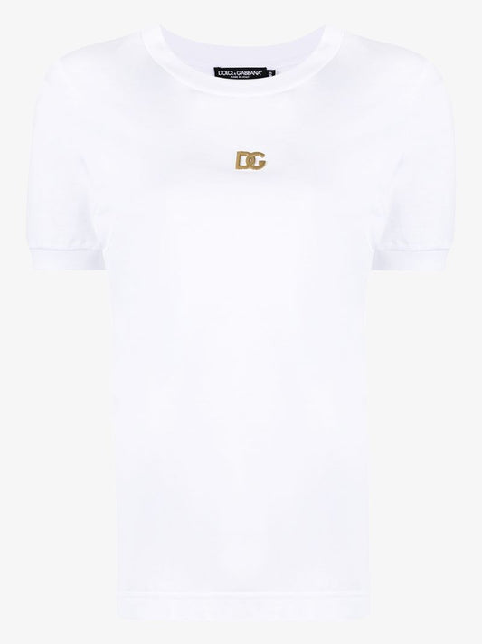 Logo Plaque Cotton T-shirt