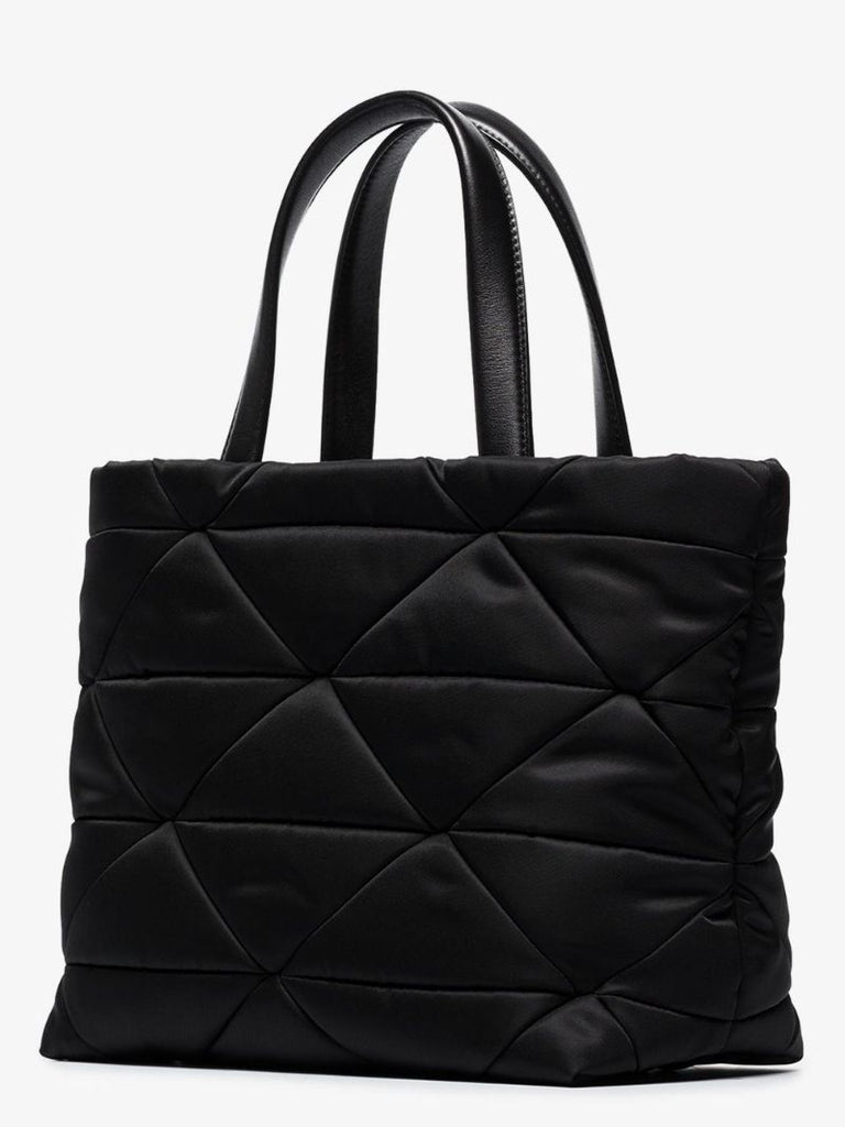 Logo-plaque Quilted Tote Bag
