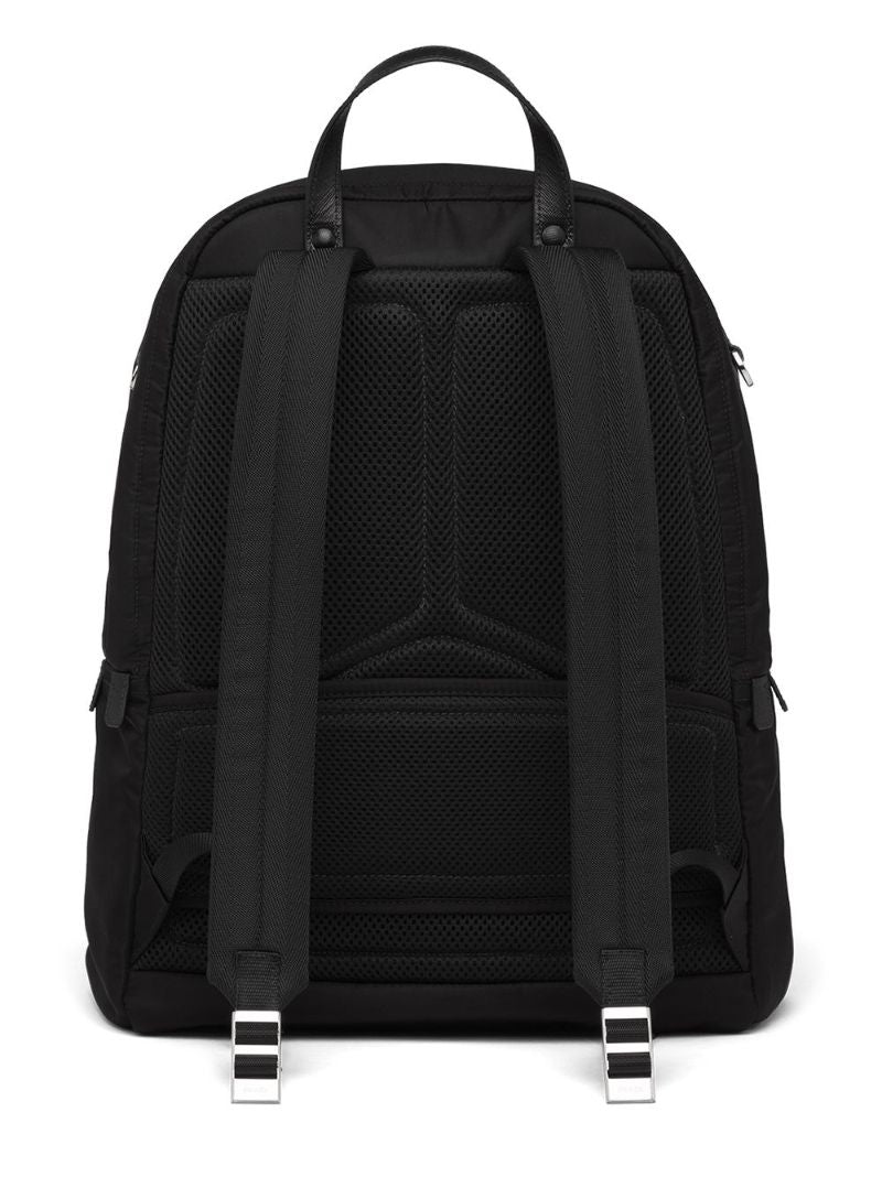 Black Re-nylon Logo Backpack