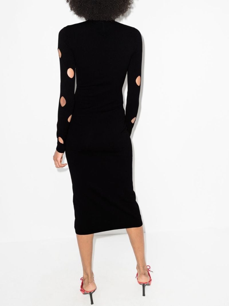 Cutout Knit Midi Dress