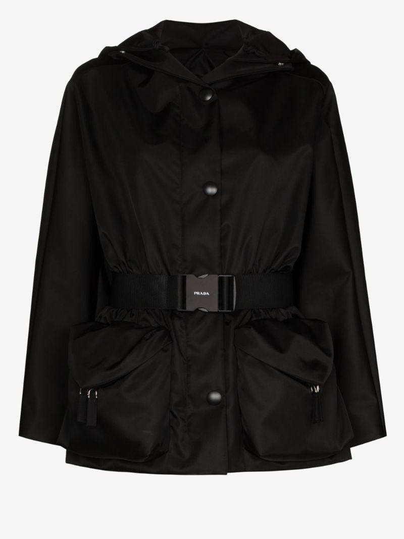 Re-nylon Gabardine Belted Jacket