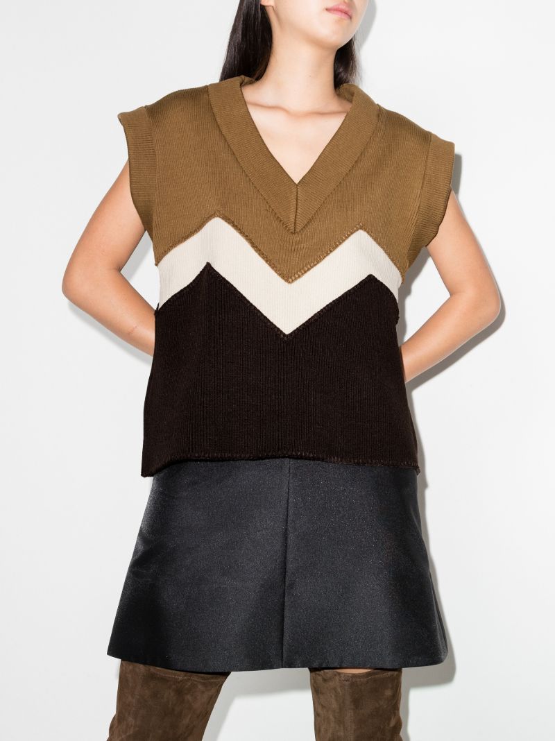 Kenna Knitted V-neck Vest