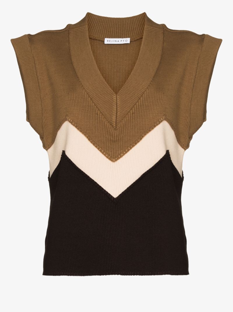 Kenna Knitted V-neck Vest