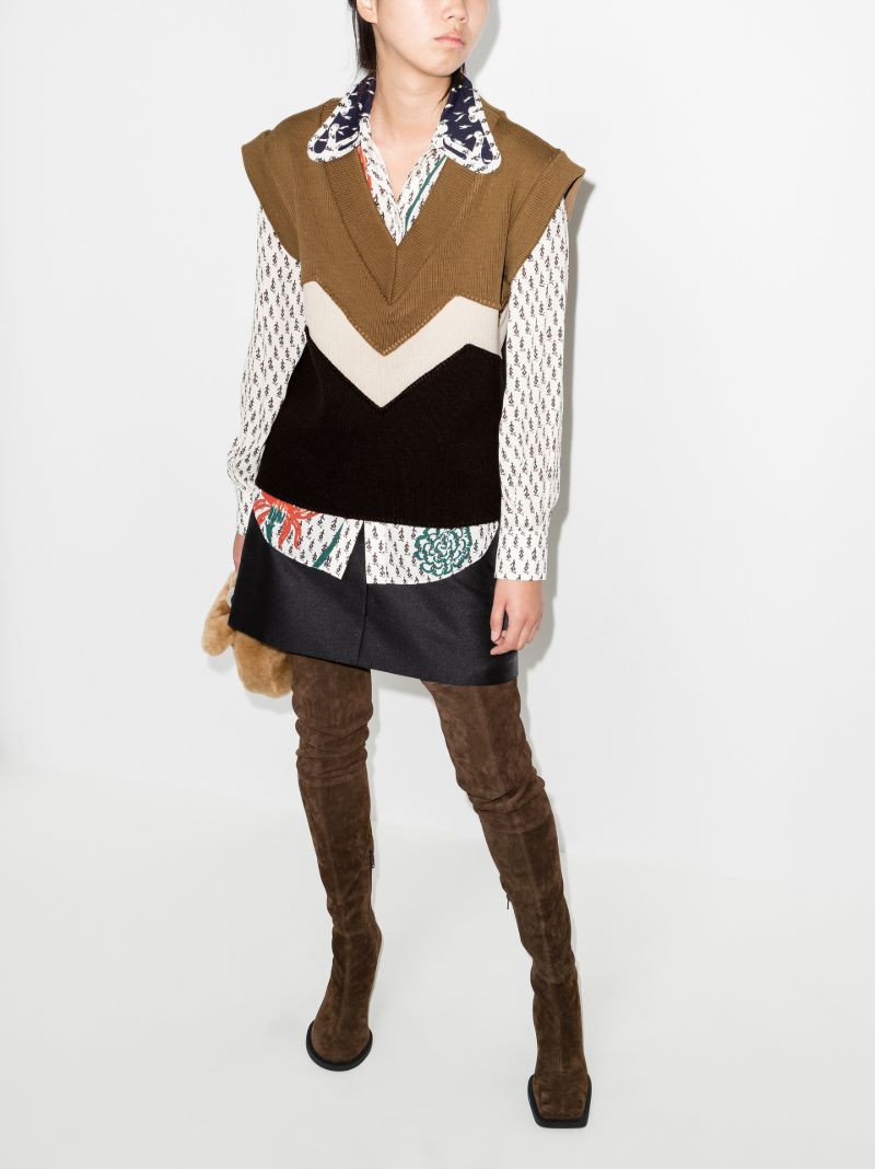 Kenna Knitted V-neck Vest
