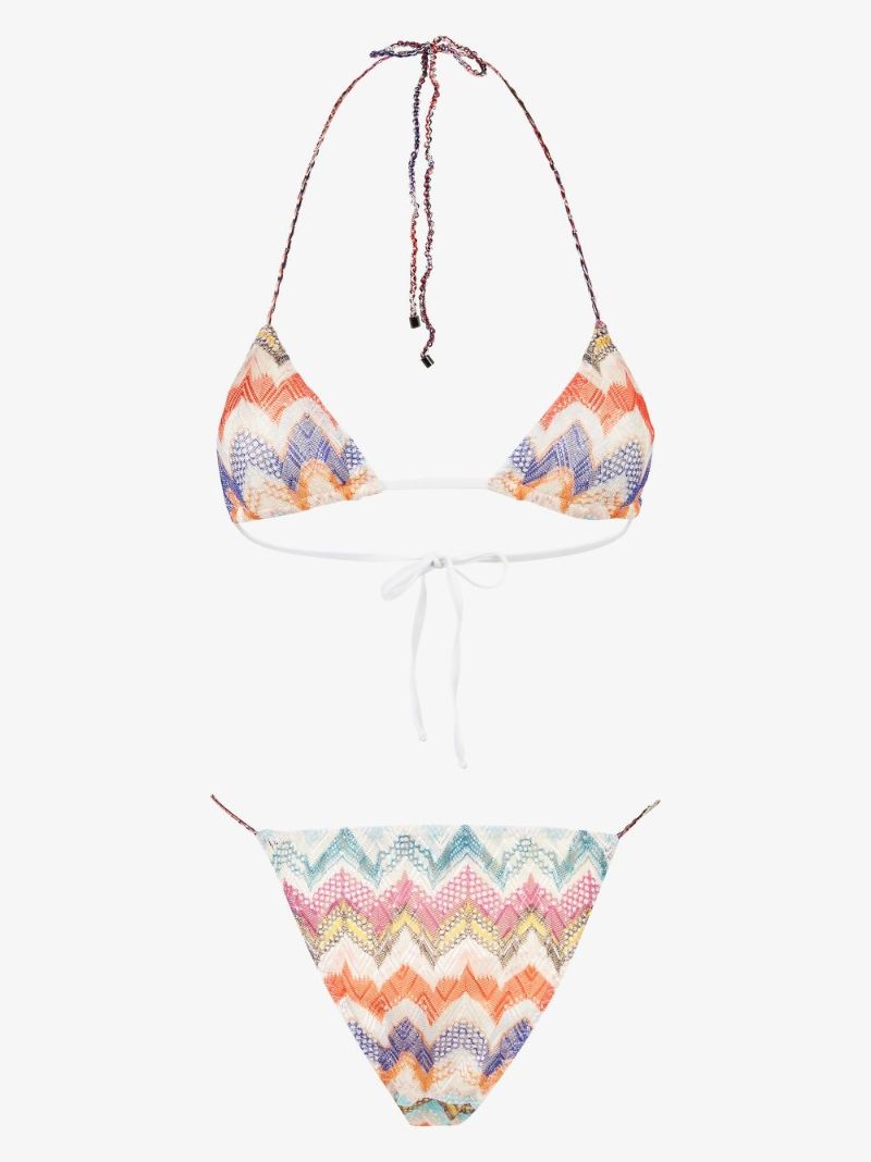 Zigzag Knit Triangle Bikini