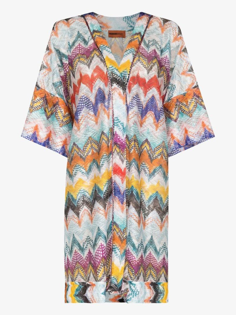 Zigzag Knit Kaftan