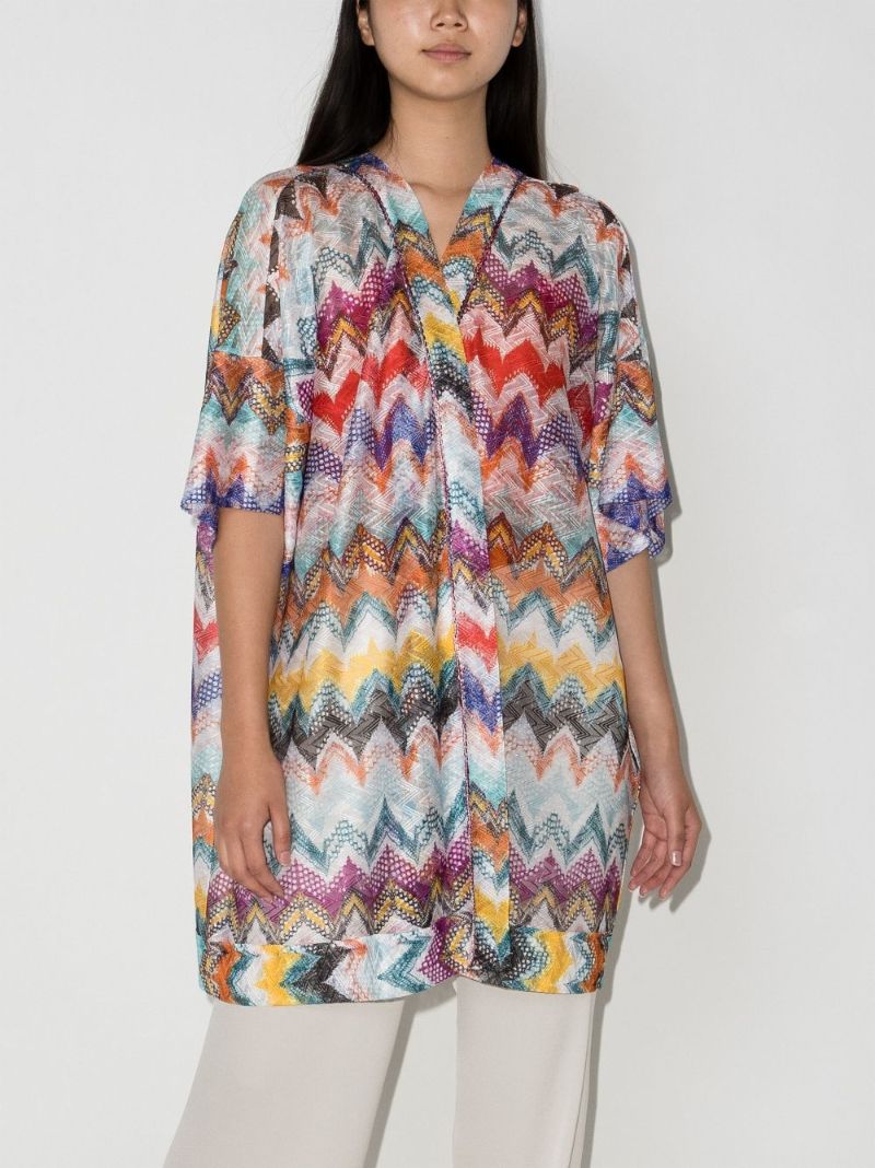 Zigzag Knit Kaftan
