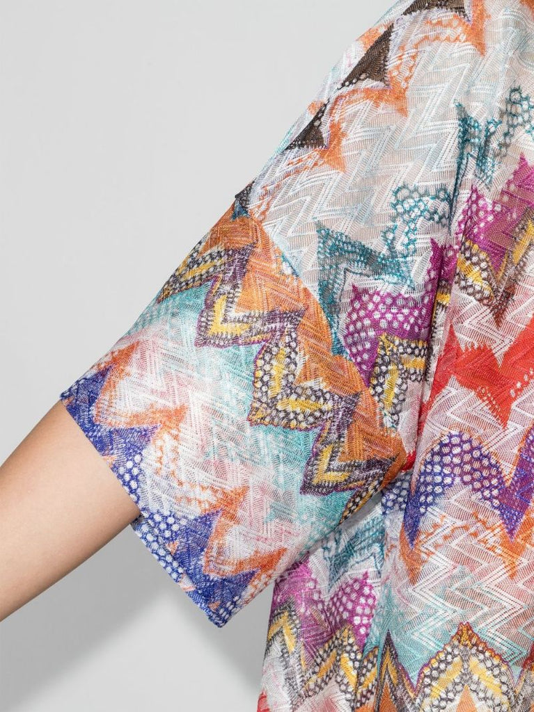 Zigzag Knit Kaftan