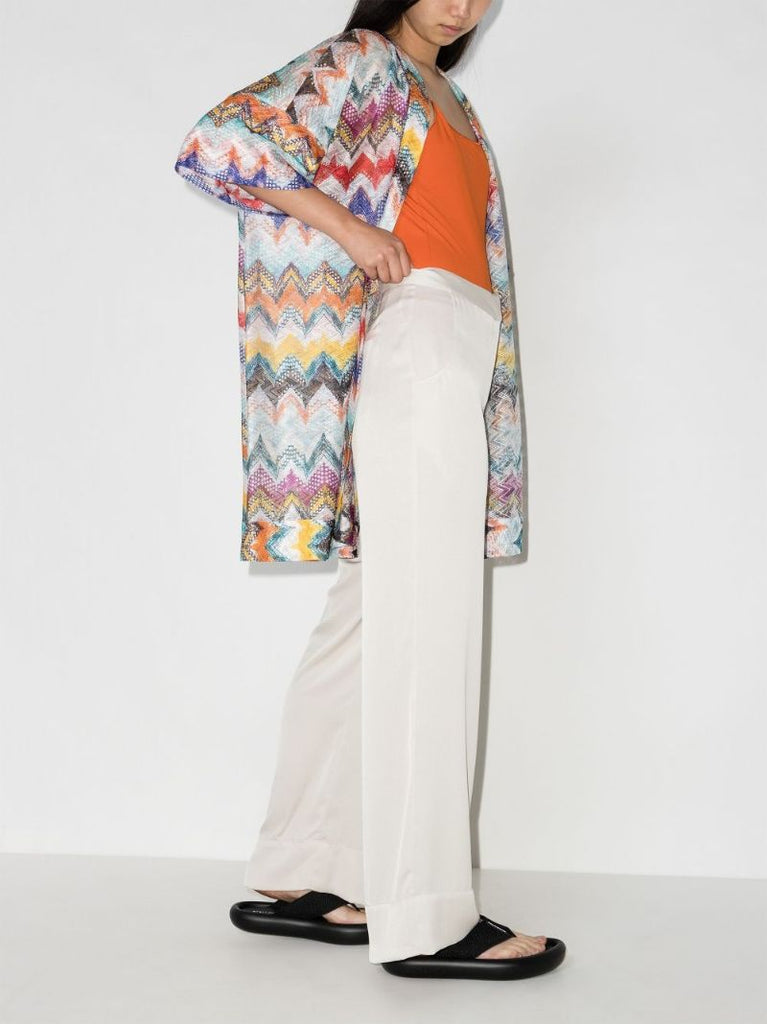 Zigzag Knit Kaftan