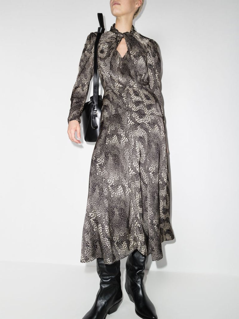Vilma Printed Midi Dress