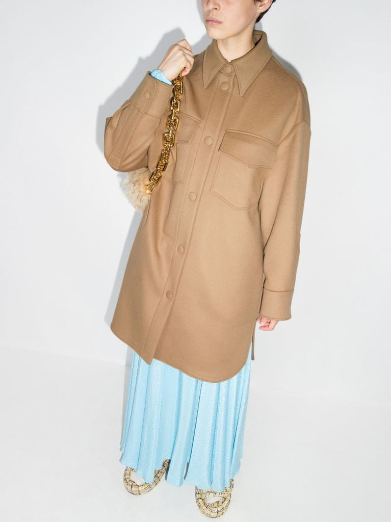Kerry Buttoned Wool Coat