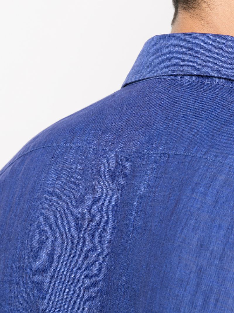 Blue Antonio Linen Shirt