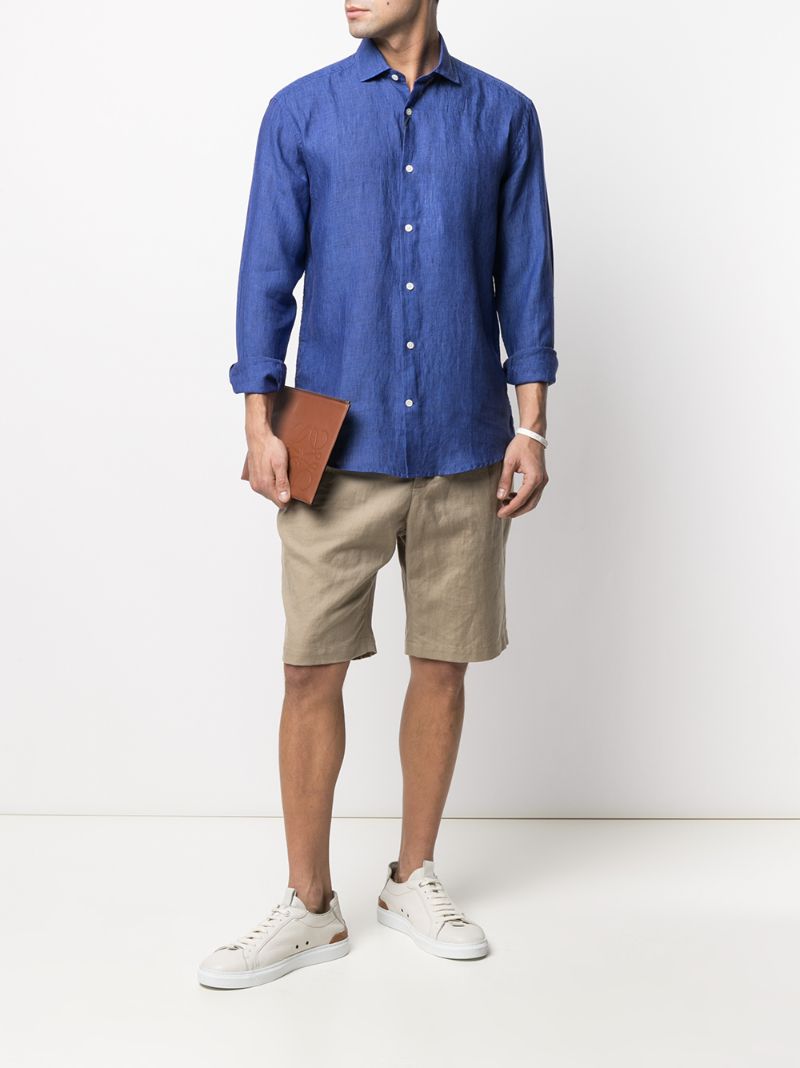 Blue Antonio Linen Shirt