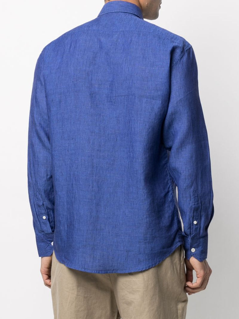 Blue Antonio Linen Shirt